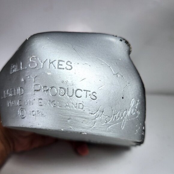 Vintage Chalkware Head Bill Sykes 1986 Legend Products Wall Hanging England - Picture 9 of 9